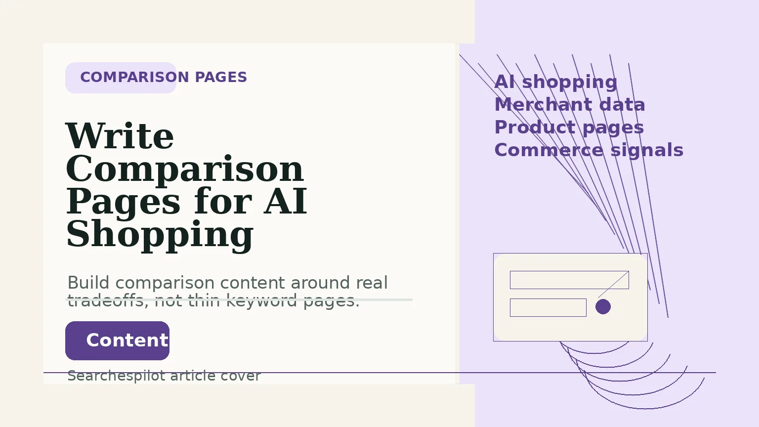 How to write product comparison pages for AI shopping results