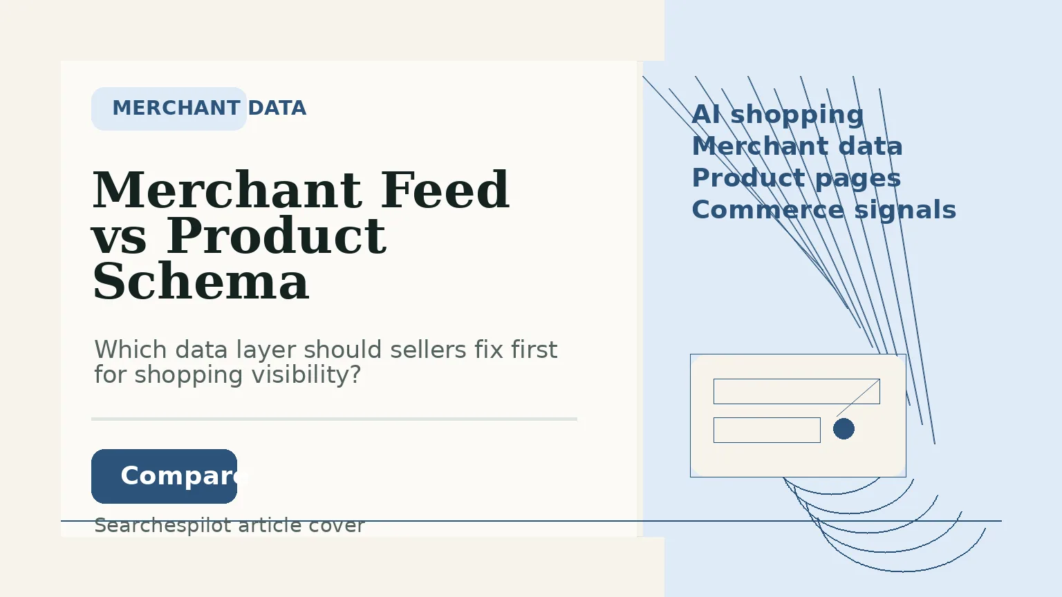 Merchant feed vs product schema: what sellers should fix first