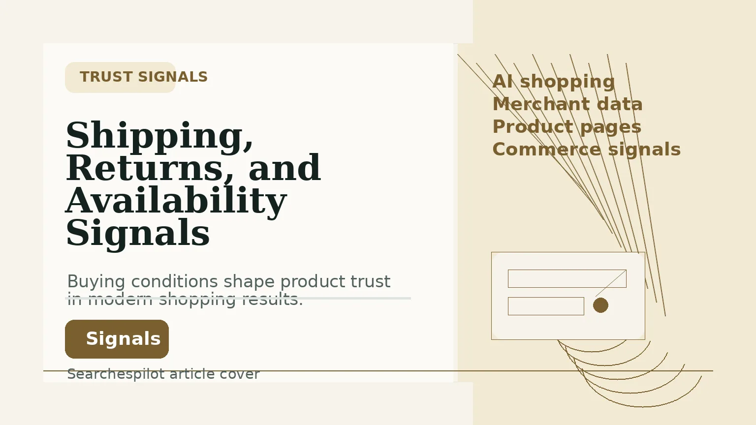 Shipping returns and availability signals for AI shopping results