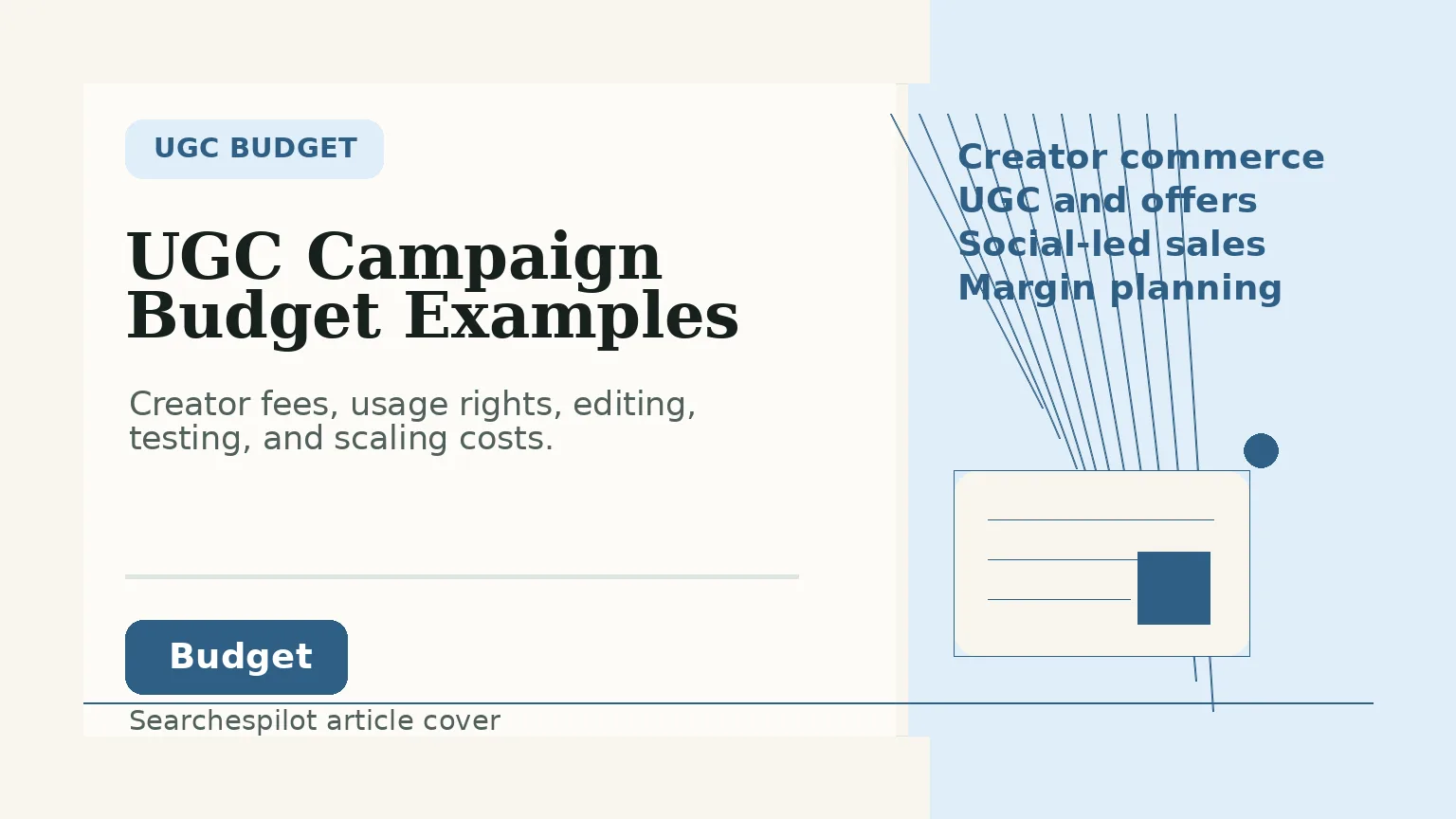 UGC campaign budget examples for ecommerce teams